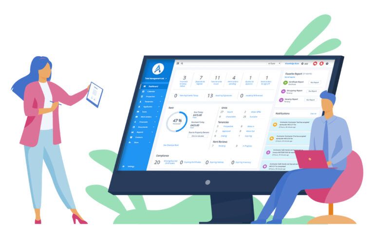 Arthur property portal on a laptop and phone